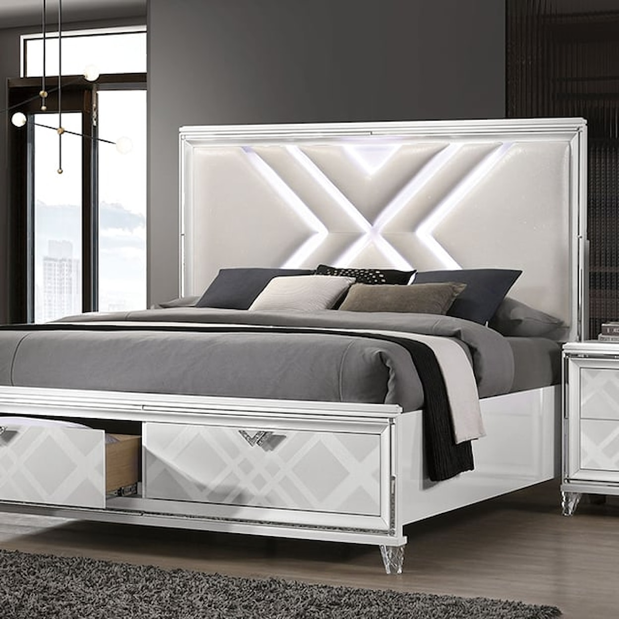 Furniture of America - FOA Emmeline Queen Storage Bed