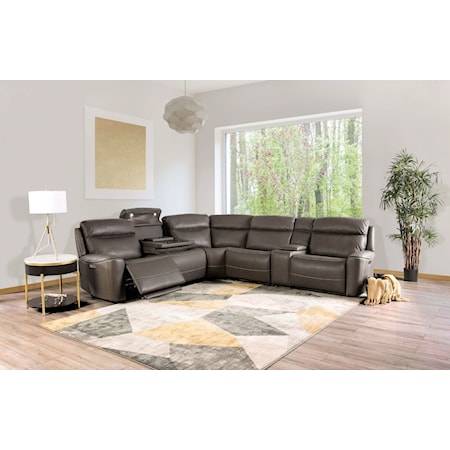 6-Piece Power Reclining Sectional Sofa