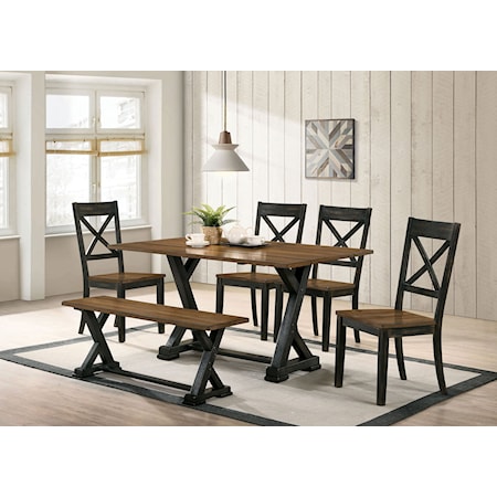 Two-tone 7-Piece Dining Set