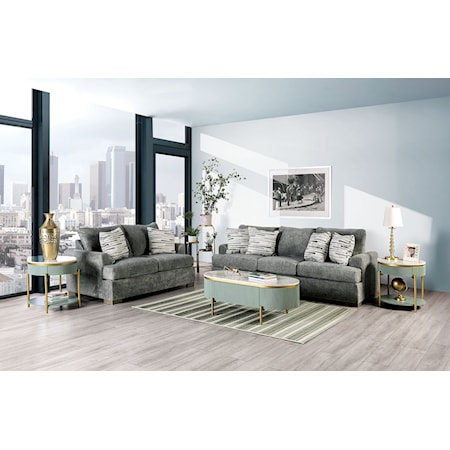 Sofa and Loveseat Set