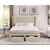 Furniture of America - FOA Mitchelle King Upholstered Storage Bed