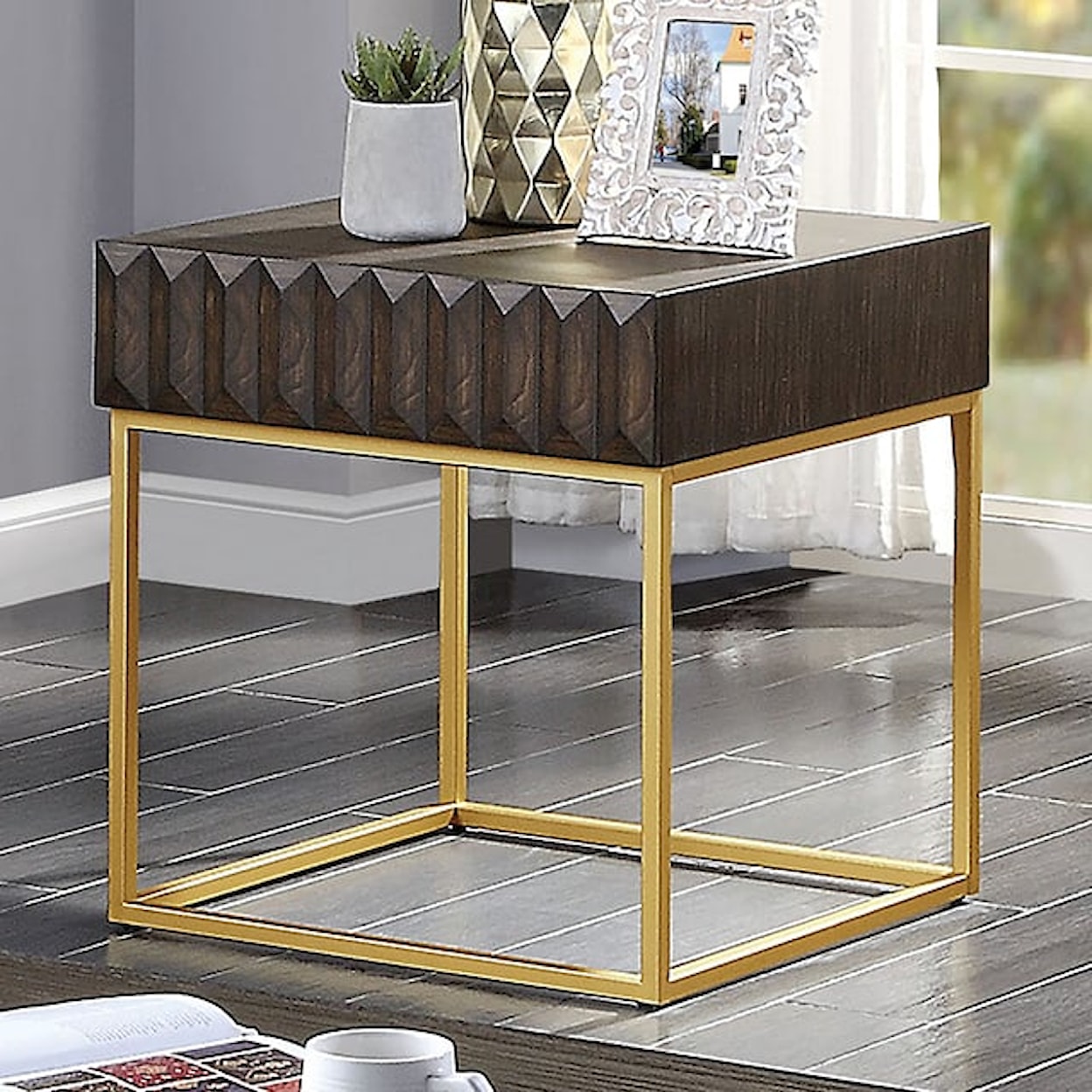 Furniture of America Augsburg End Table