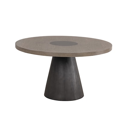 Round Dining Table with 360 Rotating Swivel