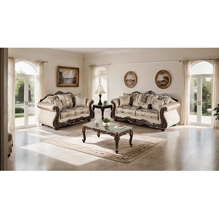 Sofa and Loveseat Set