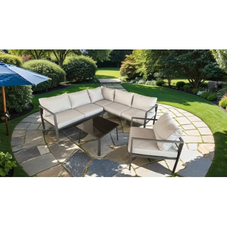 4-Piece Outdoor Sectional Set