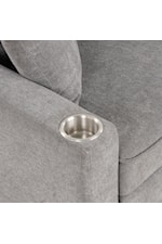 Furniture of America Kendal ARMANDO GREY SLEEPER SOFA WITH | CUP HOLDERS