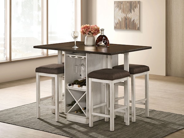 5-Piece Counter Height Dining Set