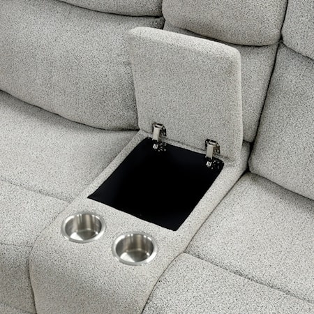 Manual Reclining Loveseat with Console