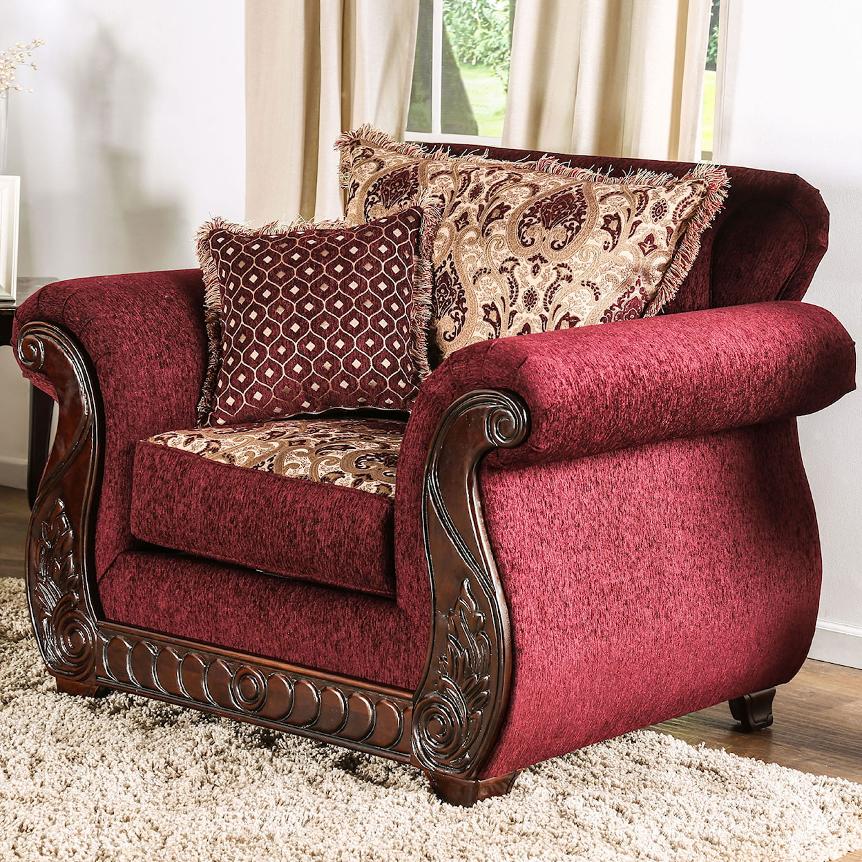 Furniture of America Tabitha Upholstered Chair