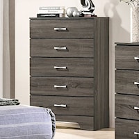 Contemporary 5-Drawer Bedroom Chest