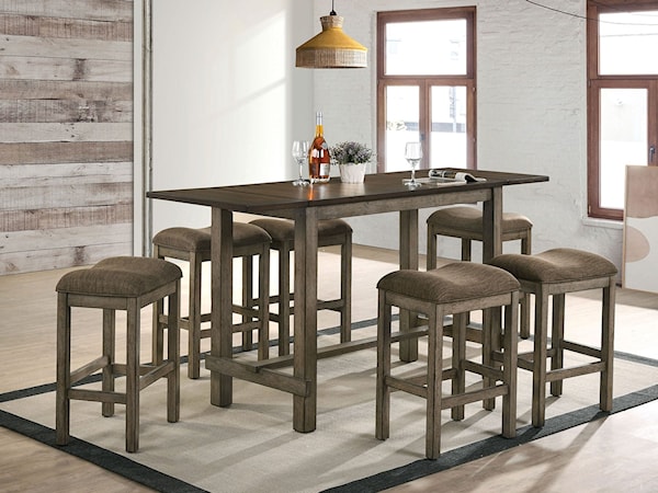 7 Pc. Counter Ht. Table Set