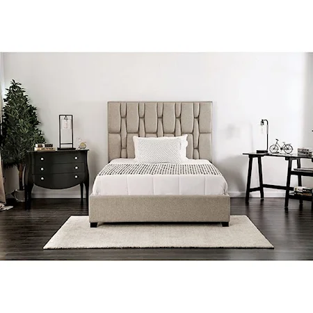 Contemporary Tufted Twin Bed