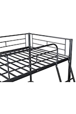 Furniture of America - FOA Myles Contemporary Metal Twin Loft Bed with Ladder