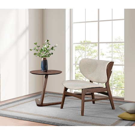 2-Piece Chair and Side Table Set