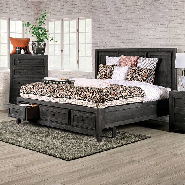 Queen Storage Panel Bed