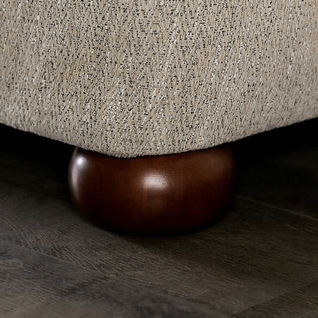 Furniture of America Salisbury Accent Chair with Round Bun Legs