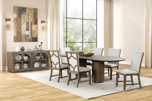 Modern Farmhouse 9-Piece Dining Table Set