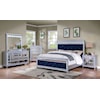 Furniture of America - FOA Mairead Upholstered Queen Bed with LED Lighting