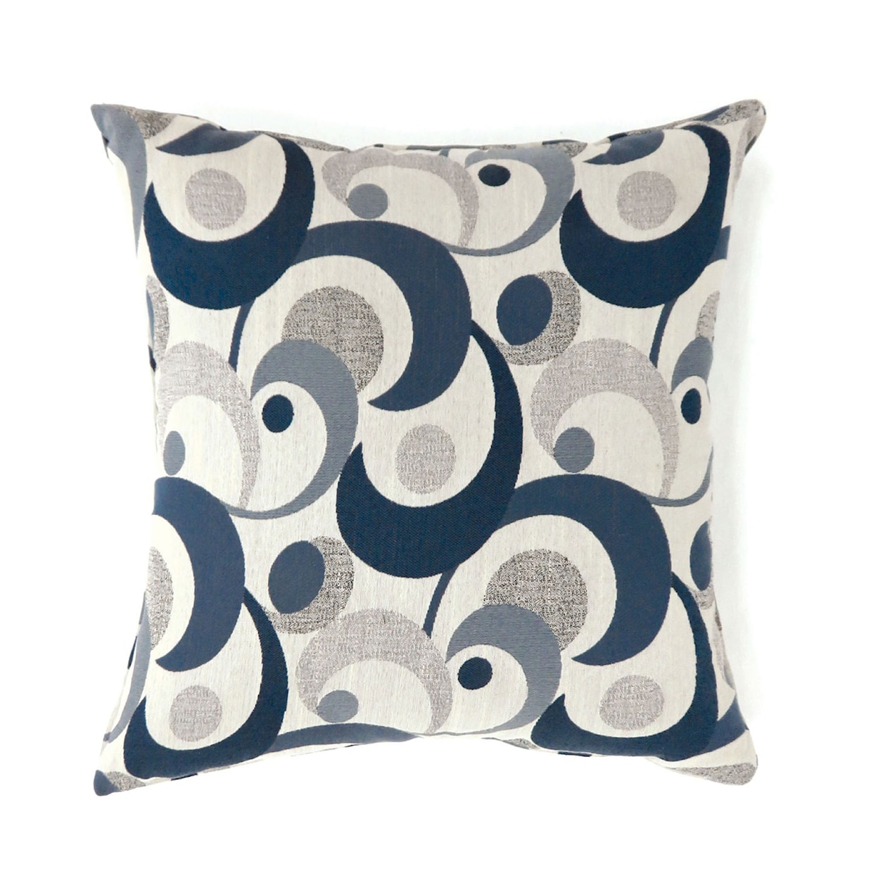 Furniture of America - FOA Swoosh Set of Two 21" X 21" Pillows, Blue