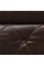 Furniture of America Osias Transitional Manual Reclining Sofa with Diamond Stitching