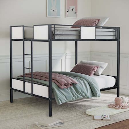 Full over Full Metal Bunk Bed