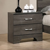 Contemporary 2-Drawer Nightstand