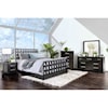 Furniture of America Earlgate Twin Bed with Lattice Style Headboard