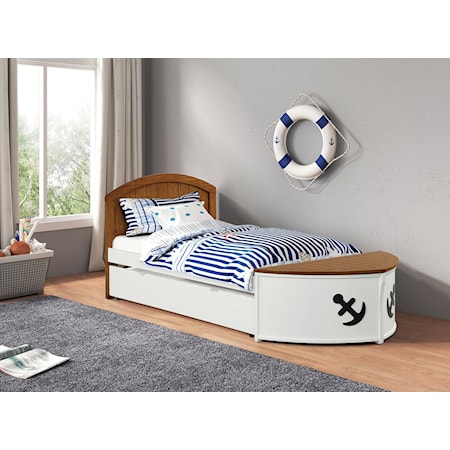 Twin Captain Bed with Trundle