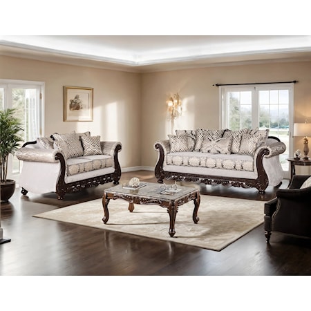 Sofa and Loveseat Set