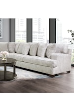 Furniture of America Alberton Contemporary 4-Seat Sectional Sofa