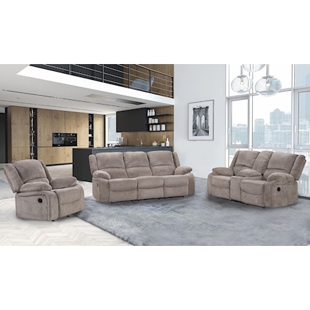 Manual Reclining Living Room Set