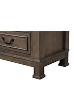 Furniture of America Huddersfield Transitional 3-Drawer Nightstand with USB Port