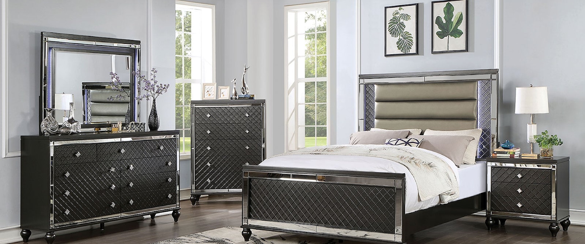 Contemporary 4-Piece Queen Bedroom Set