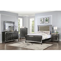 Contemporary 5-Piece Queen Bedroom Set with 2 Nightstands