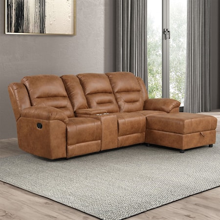 Manual Reclining Sectional Sofa