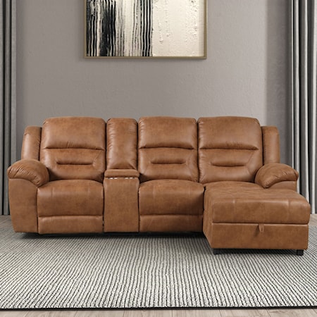 Manual Reclining Sectional Sofa