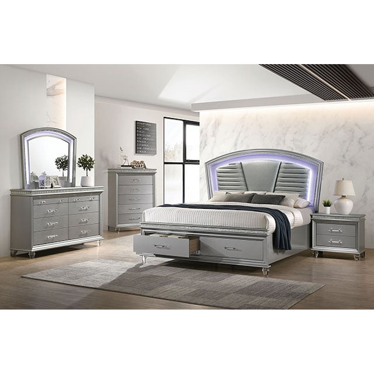 Furniture of America Maddie California King Bed