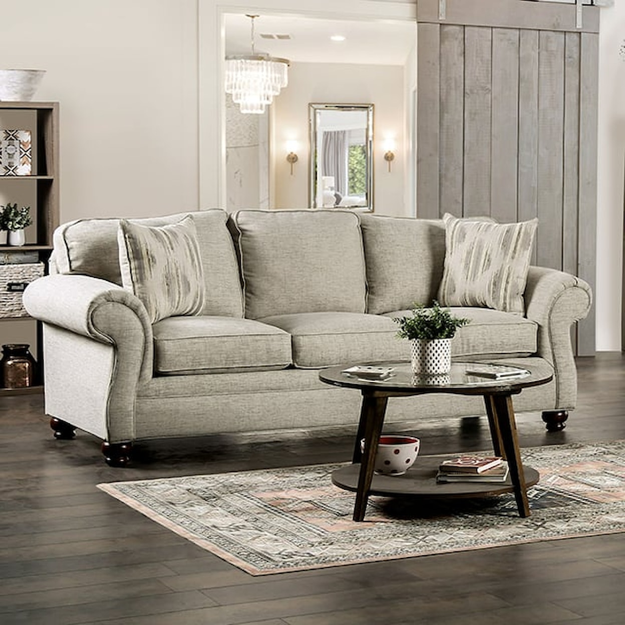 Furniture of America Amaya Transitional Sofa