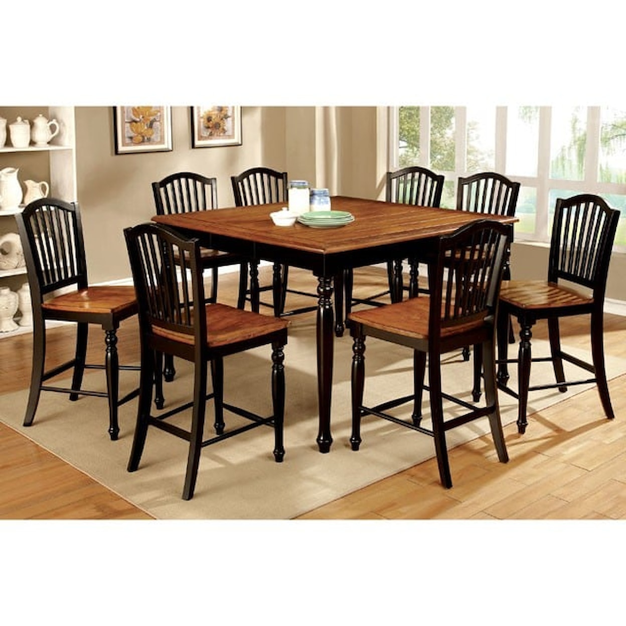 Furniture of America - FOA Mayville Counter Height Dining Table