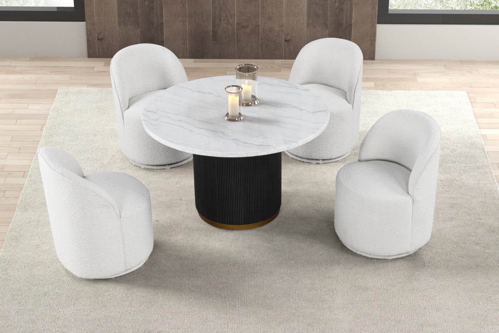 5-Piece Round Dining Set