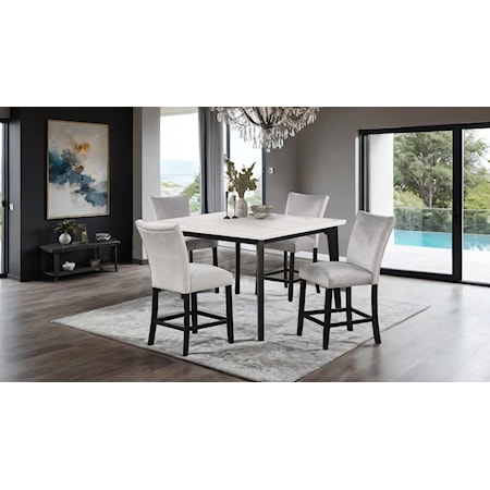 5-Piece Counter Height Dining Set