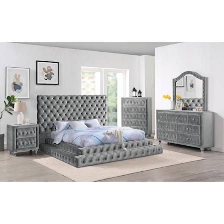 5-Piece Queen Bedroom Set with Drawer Chest