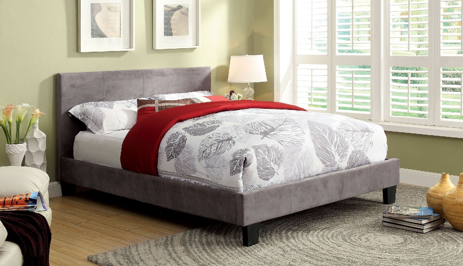 Furniture of America Winn Park CM7008GFFBEDVN Full Bed Corner