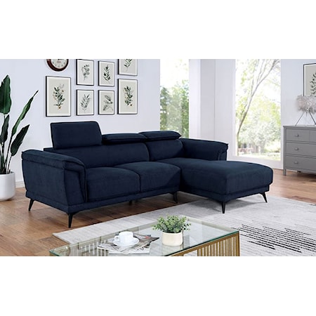 Sectional with Adjustable Headrests