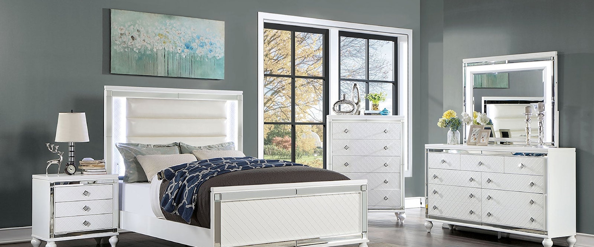 Contemporary 4-Piece Queen Bedroom Set