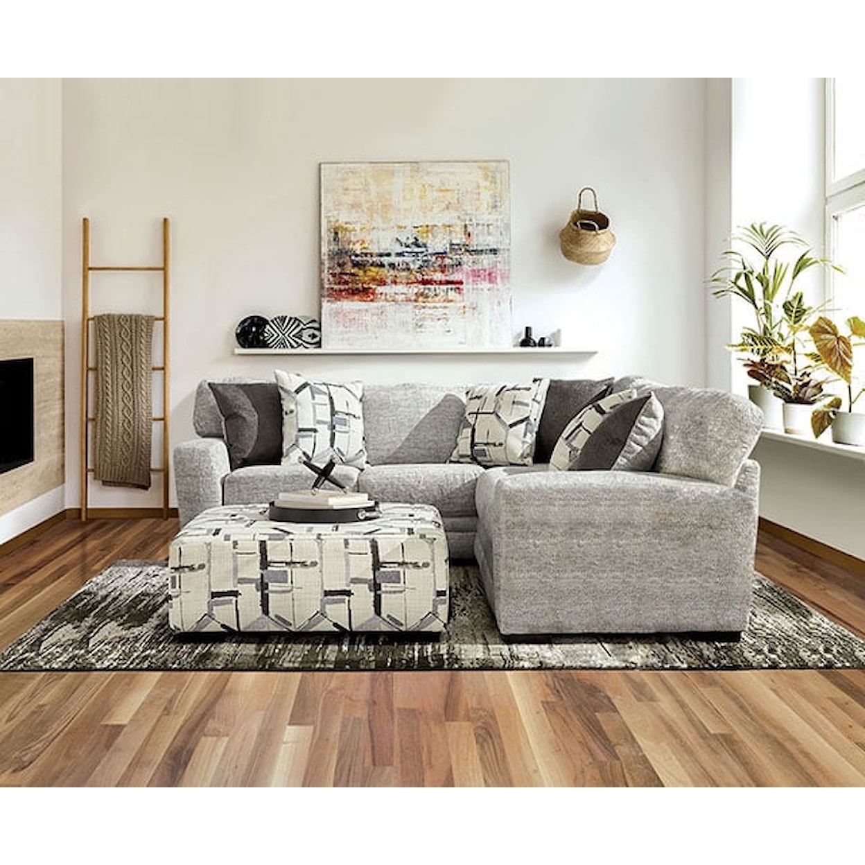 Furniture of America Walton Sectional Sofa