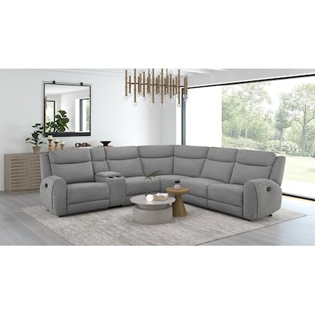 5-Piece Manual Reclining Sectional Sofa