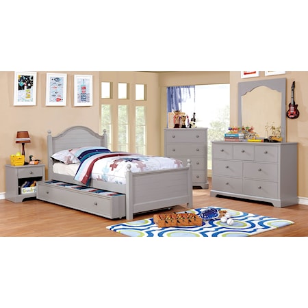 4 Pc. Twin Bedroom Set w/ Trundle