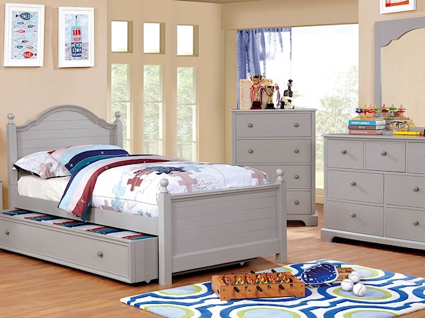 4 Pc. Twin Bedroom Set w/ Trundle