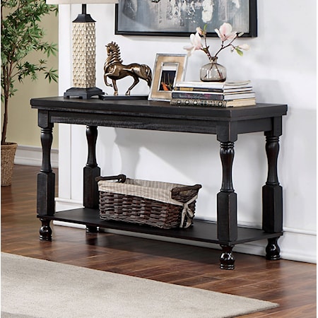 Sofa Table, Antique Black